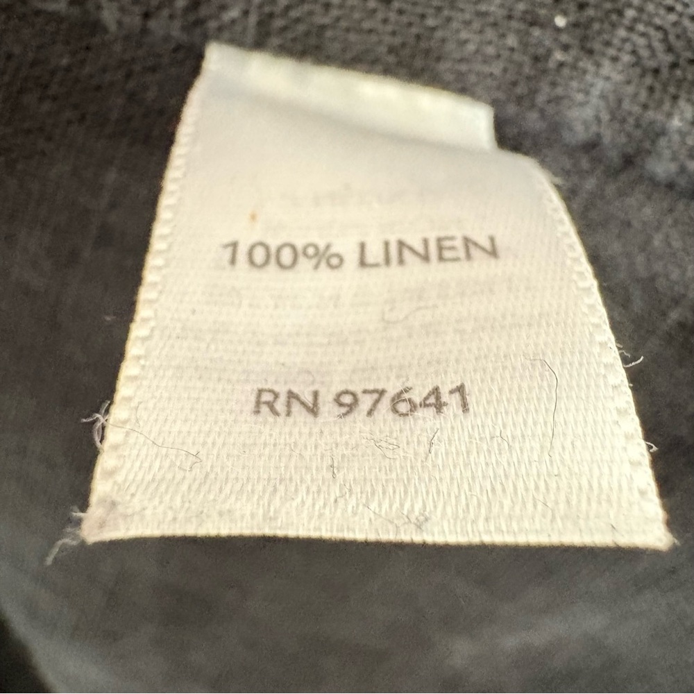 J.Jill 100% Linen sleeveless draped open-front vest black lagenlook pockets M - Picture 9 of 11